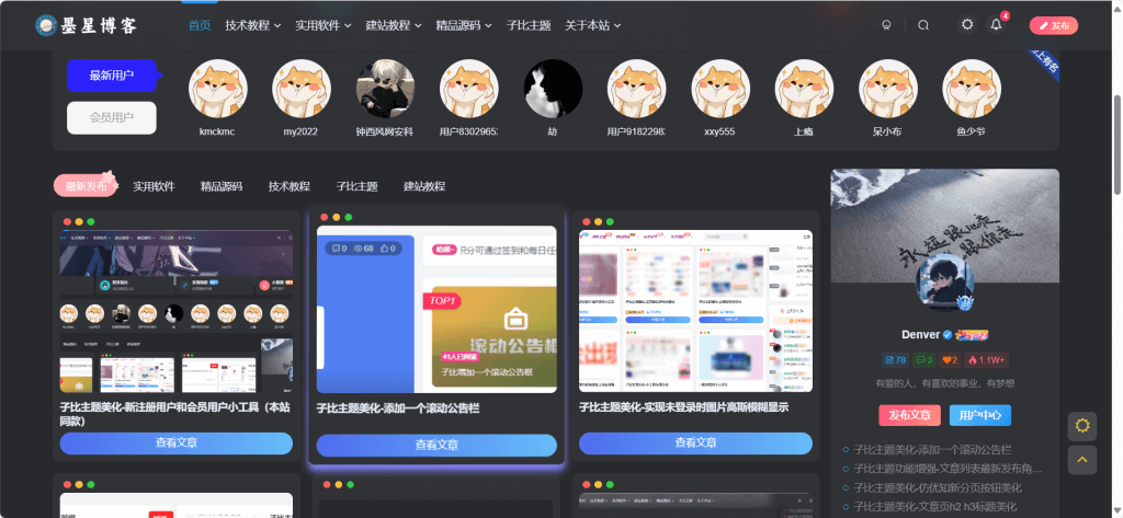 子比主题美化-文章列表下的蓝色查看按钮(修改配色版)-墨星博客 - 提升技术能力的必备资源教程网