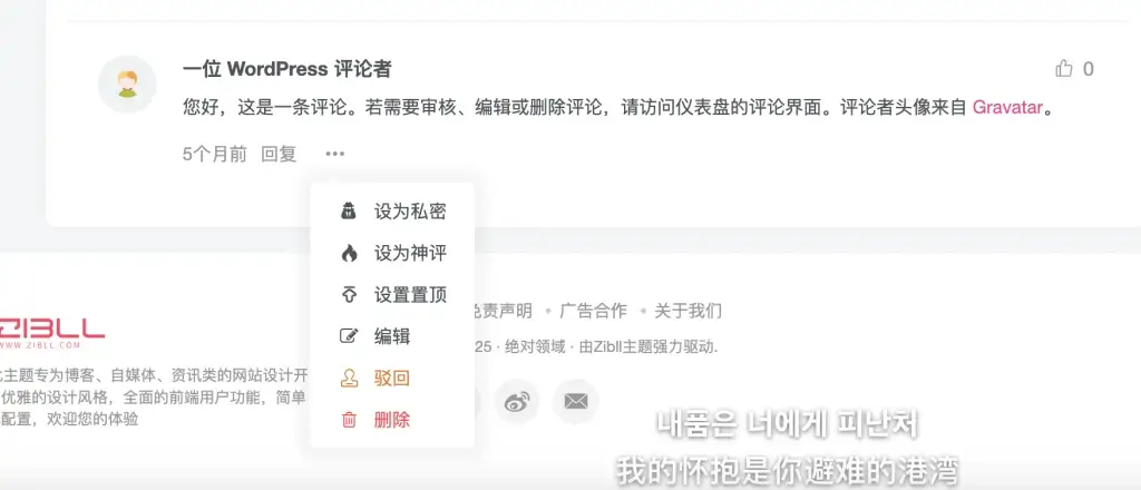 子比主题 - 添加评论区私密评论选项(不修改主题文件)-墨星博客 - 提升技术能力的必备资源教程网